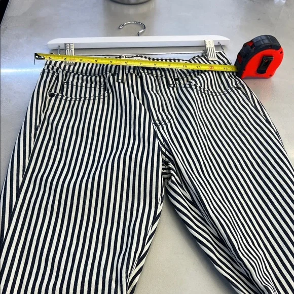 Nili Lotan Black and White Striped Pants - Picture 4 of 6